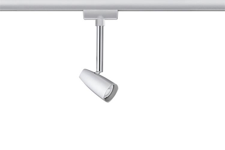 Schienensystem-Strahler Spot Barelli max. 10 Watt - Chromfarben, Design, Metall (6,8/13,8/3,5cm) - Paulmann