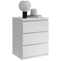 SZAFKA NOCNA OLLI B: 45 CM WEISS - biały, Basics (45/61,4/38cm) - MID.YOU