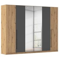 Kleiderschrank Safari (spg) -Based- - Eiche Artisan/Grau, Konventionell, Holzwerkstoff/Metall (271/229/54cm) - Based