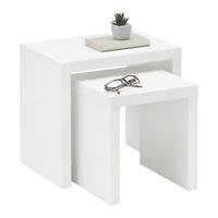 Beistelltisch Twix Weiß - Weiß, MODERN, Holzwerkstoff (44/31/37/31/30cm) - Mömax