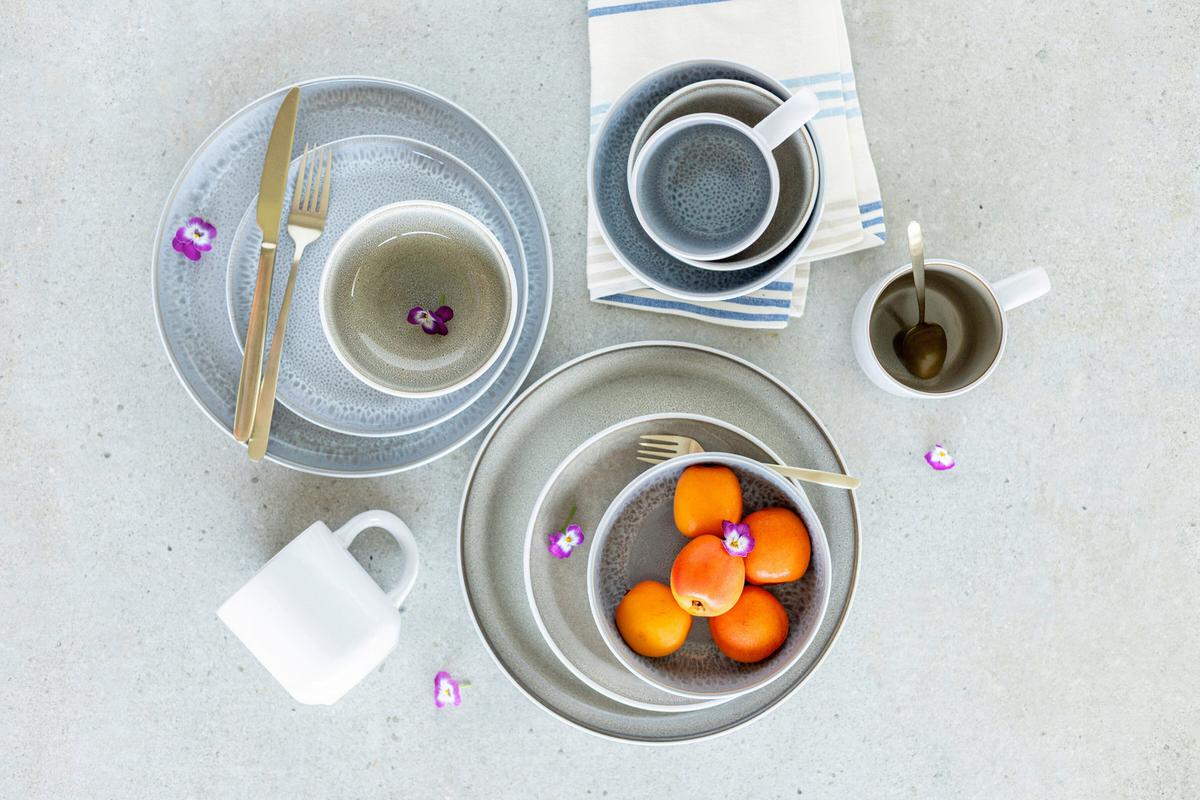 KOMBISERVICE 934435 KOMBISERVICE LUNARIA - Grau, Basics, Keramik - Mäser