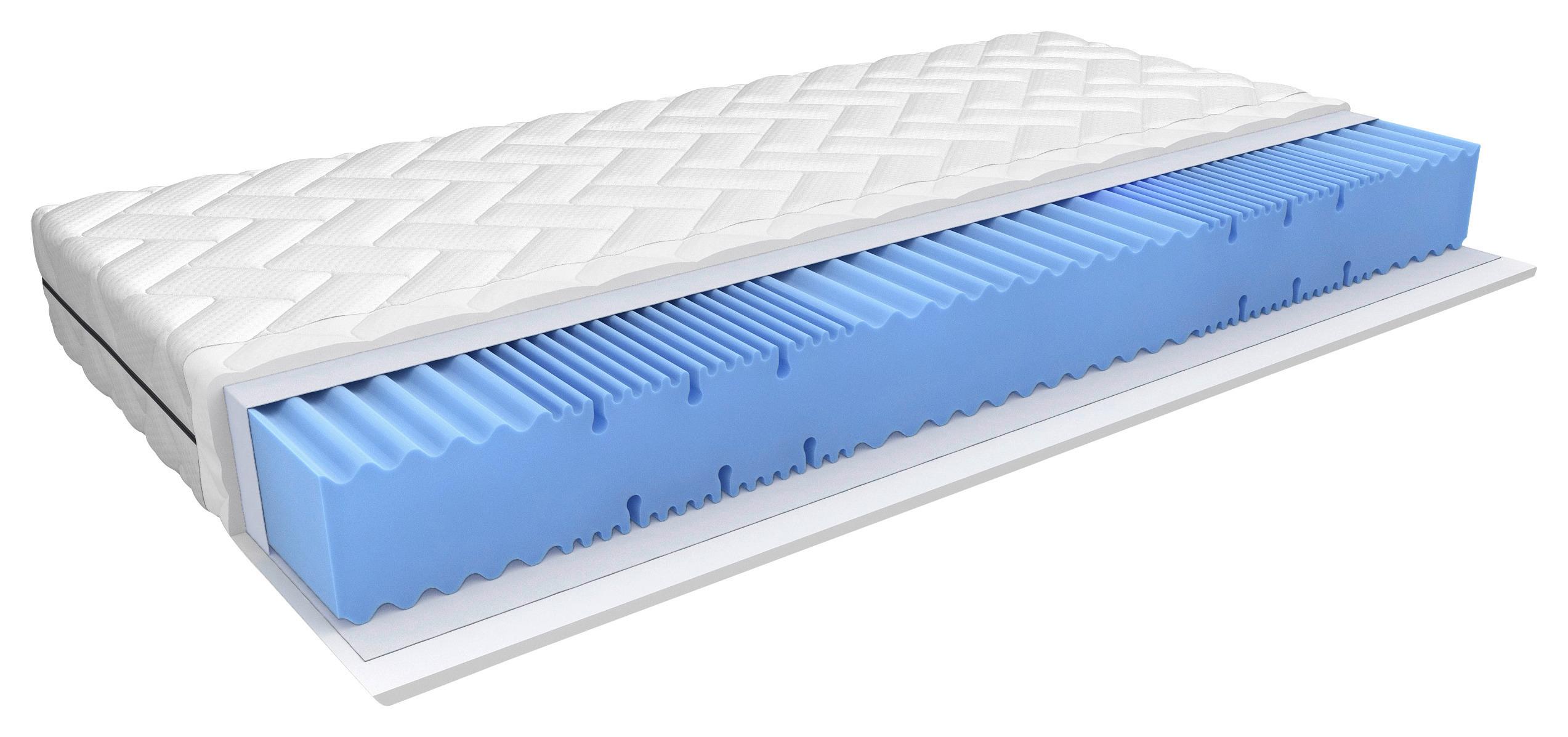 Ležišče Iz Udobne Pene Cool Flow - bela, tekstil (90/200cm) - Premium Living