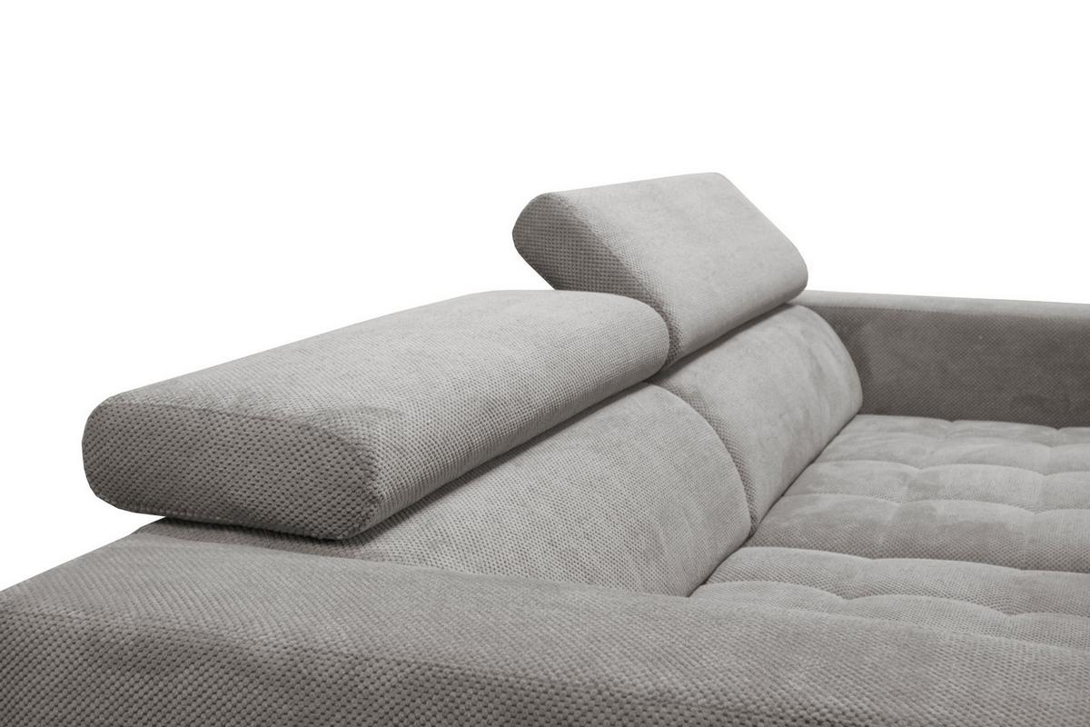 Kutna Garnitura Portland - svijetlo siva/crna, Moderno, tekstil/plastika (275/78-98/197cm) - Premium Living