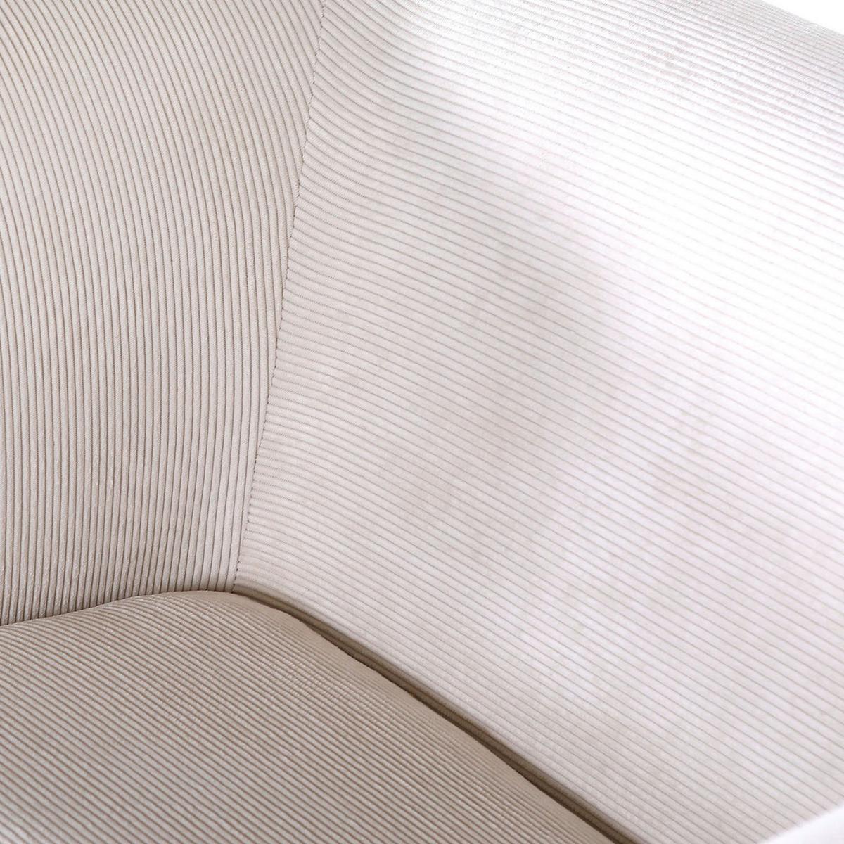 FOTEL CINDY   -HOM IN- - kolor bukowy/kolor naturalny, Design, tkanina/drewno (85/71/80cm) - Hom`in