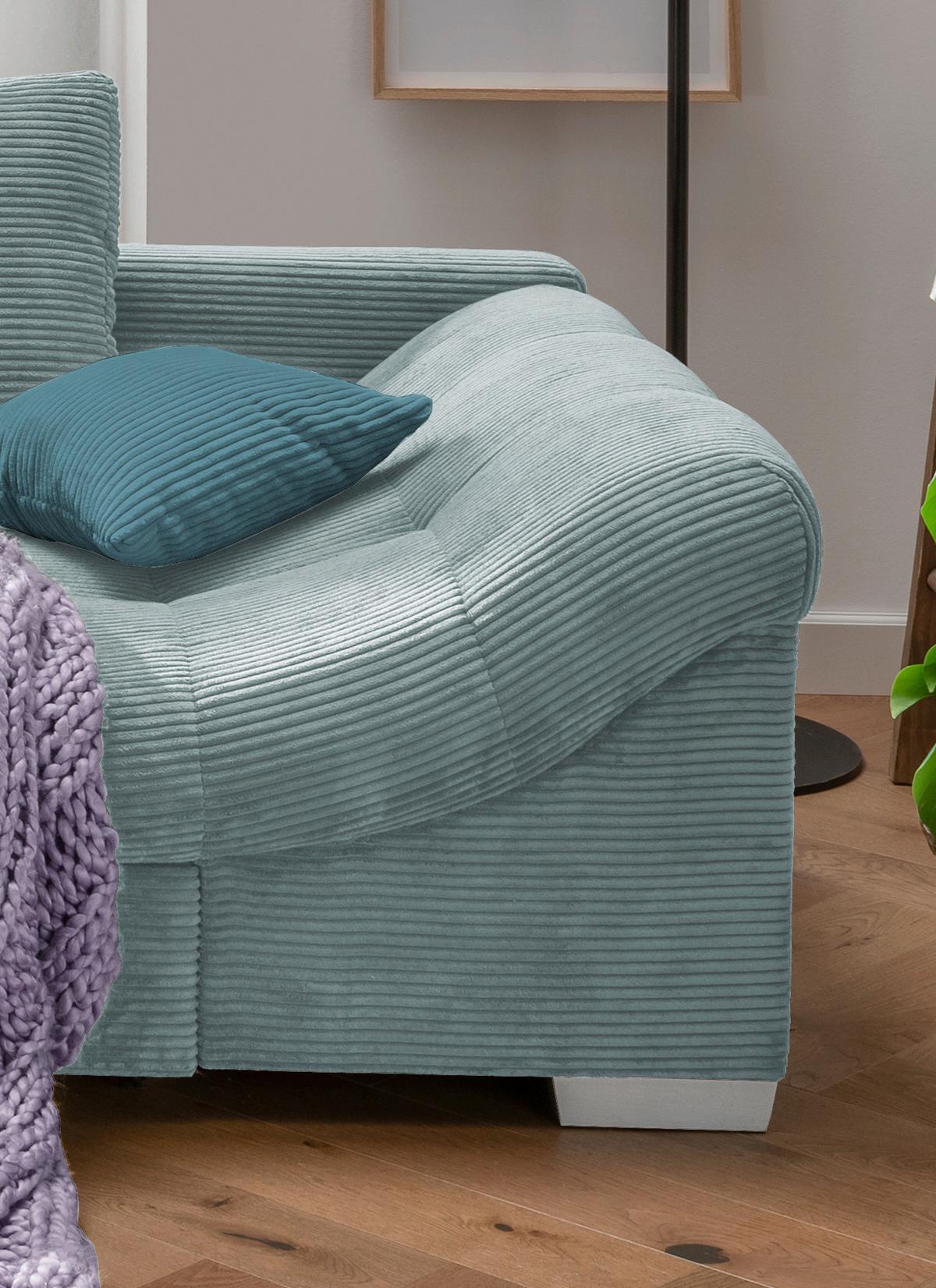 Colțar ALVITO - albastru deschis/petrol, Design, textil (202/298cm) - MID.YOU