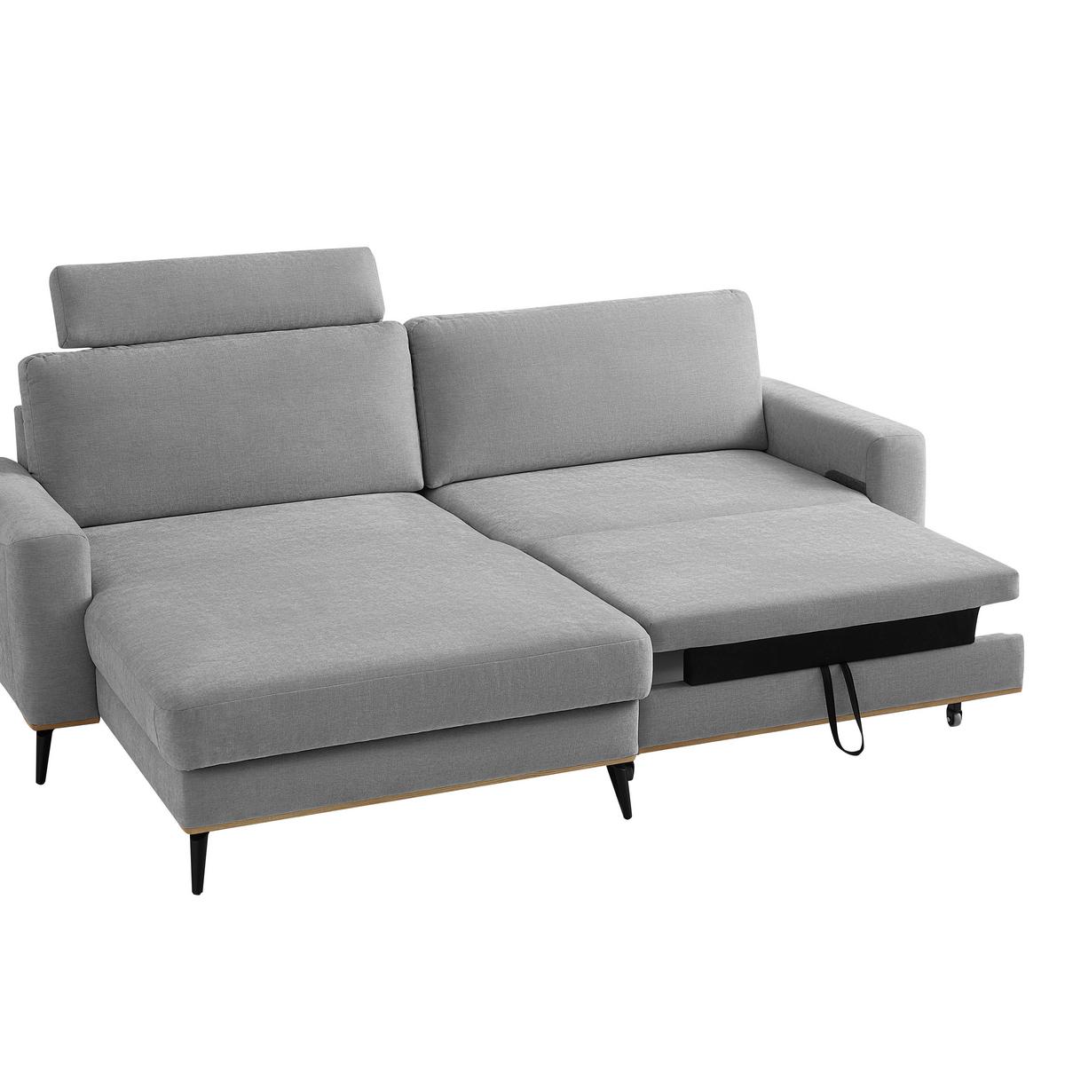 Sedežna Garnitura Romeo - siva/črna, Konvencionalno, kovina/tekstil (234/87/167cm) - Premium Living