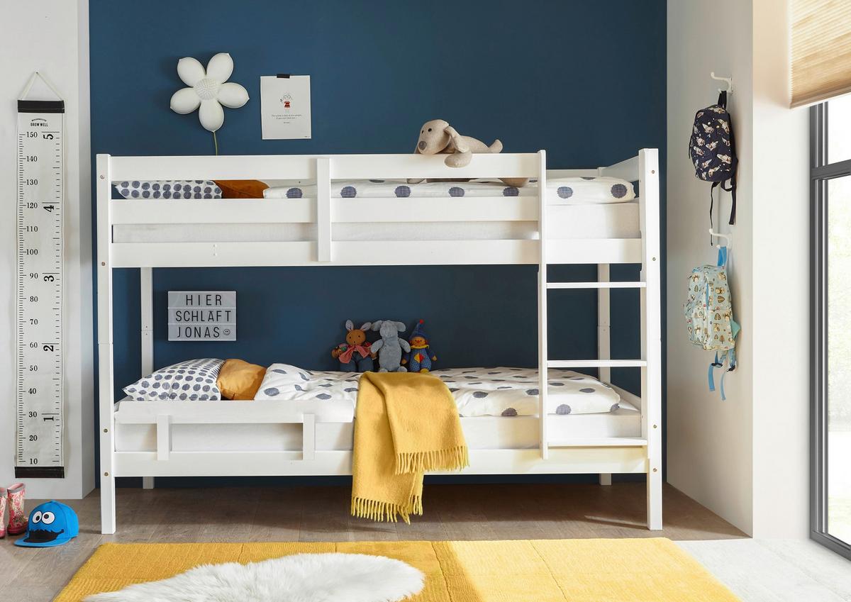 Pograd Casper - bela, Konvencionalno, leseni material/les (90/200cm)