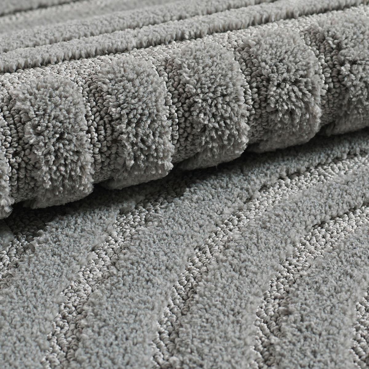 Preproga Z Visokim Florom Art, Srebrna, 160cm - srebrne barve, Basics, tekstil (160cm) - Novel