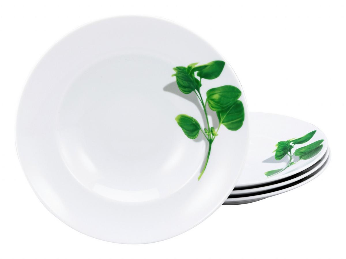 Set Krožnikov Za Testenine Basilikum, 4-Delni - večbarvno, Konvencionalno, keramika (29,5cm) - Creatable