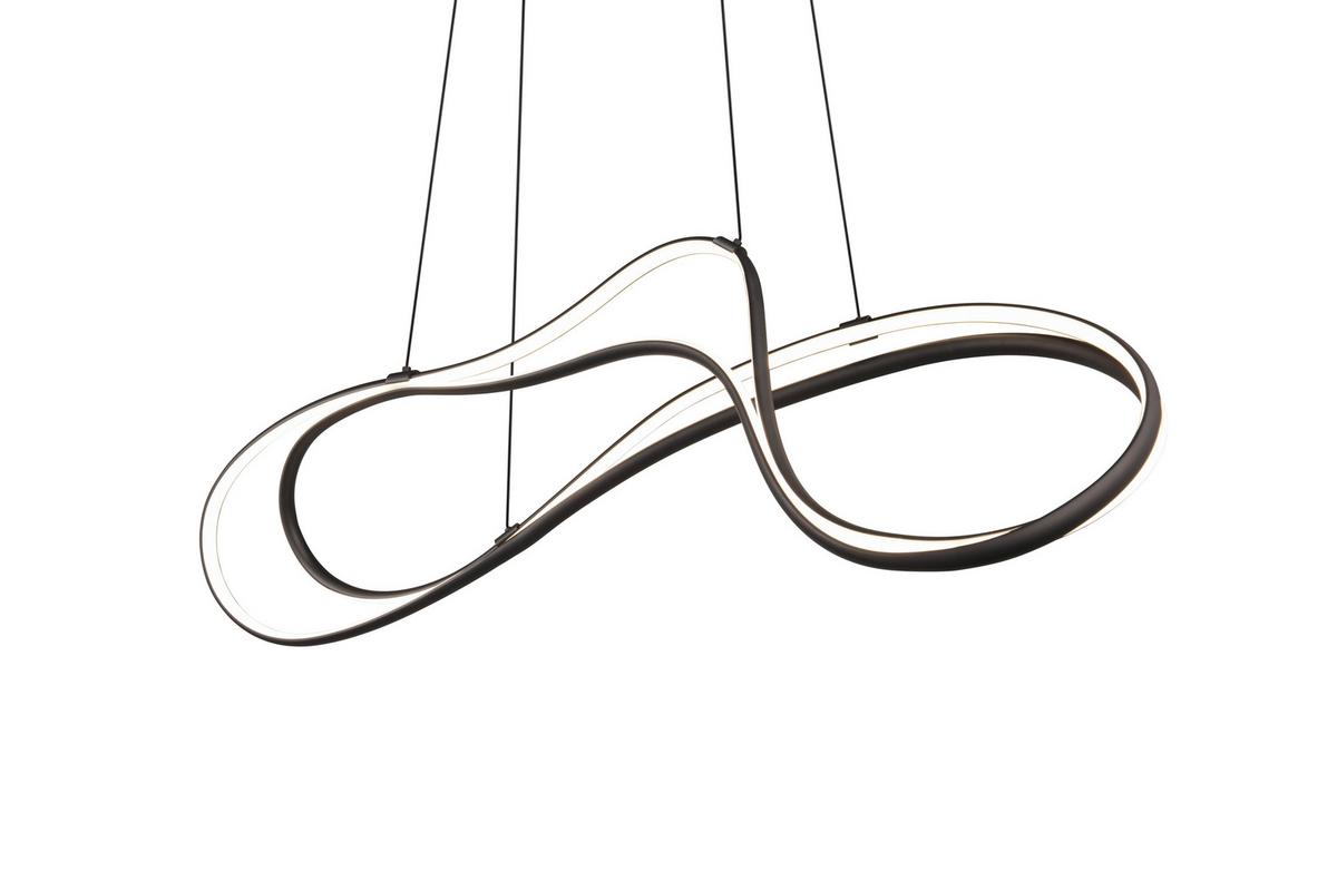 LED-Pendelleuchte Nala in Schwarz max. 57 Watt - Schwarz, Design, Metall (113/24/150cm) - Trio Leuchten