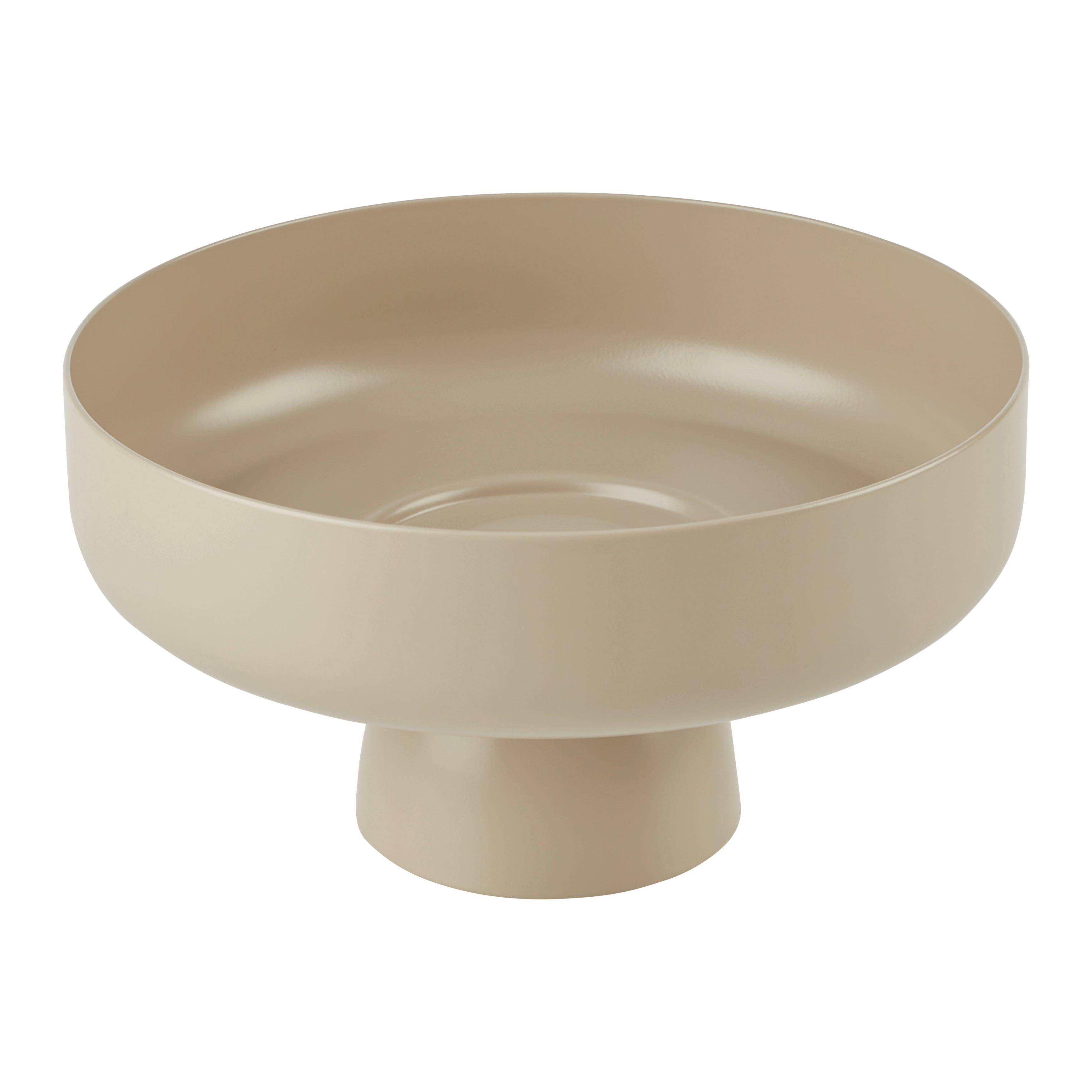 FRUKTSKÅL BETTY - beige, Modern, metall (25/13cm) - Mömax