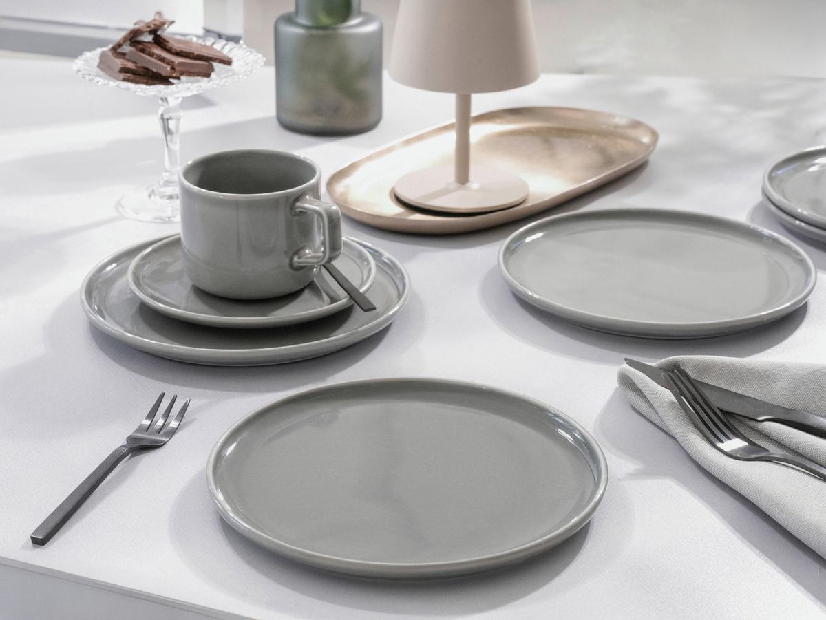 Kombinirani Servis Chef Collection, 30-Delni - svetlo siva, Basics, keramika - Creatable