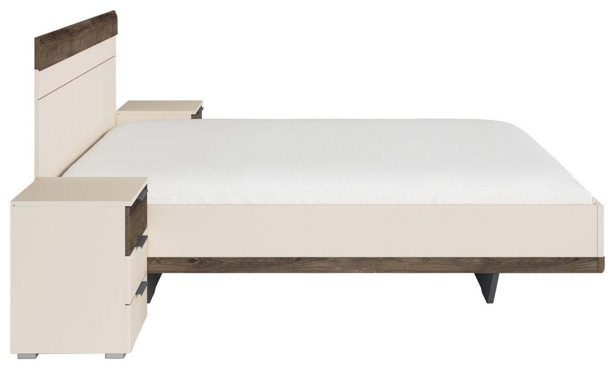 Krevet Sajo - boje šampanjca, Trend, drvni materijal (180/200cm) - Premium Living