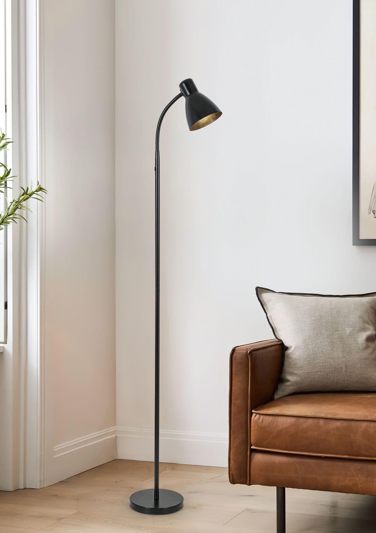 GOLVLAMPA NOMP - svart, Lifestyle, metall/plast (18/147cm) - Mömax