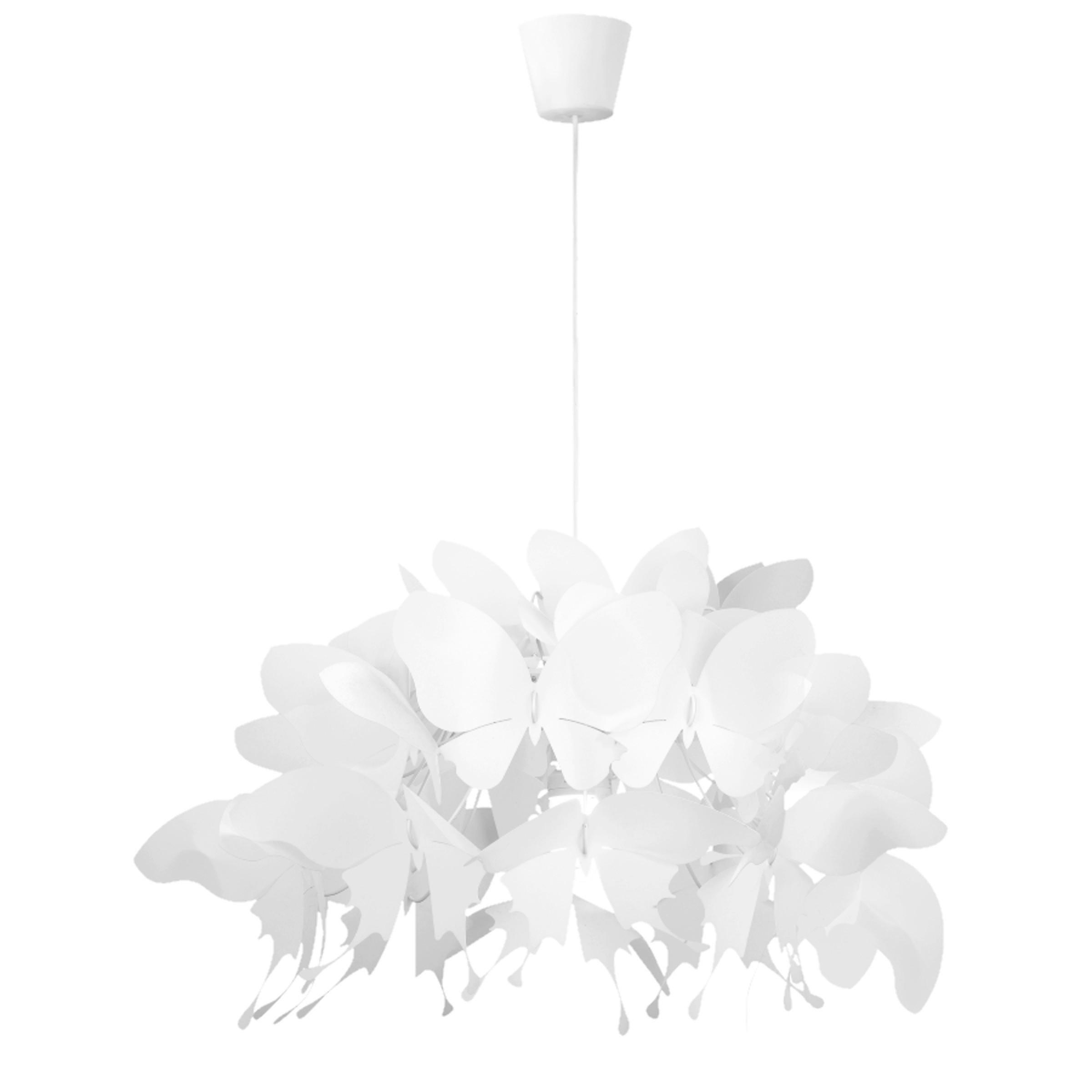 Kinderhängeleuchte Lp-3439/1p Farfalla - Weiss, Trend, Kunststoff (115/50/50cm)