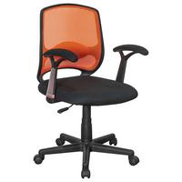 Uredska Stolica Palermo - narančasta/crna, Moderno, tekstil/plastika (60/94/59cm) - Modern Living