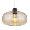 HÄNGLAMPA ZIRLOP - bärnstensfärgad/svart, Modern, metall/glas (28/28/120cm) - Mömax