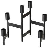 Svečnik Za Namizno Svečo Kalika I - črna, Moderno, kovina (51/22/2,5cm) - Mömax