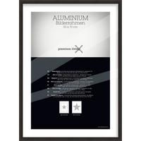 Bilderrahmen Aluminium ca. 53x73cm - Schwarz, Basics, Metall (53,1/73,1/2.2cm) - Premium Living