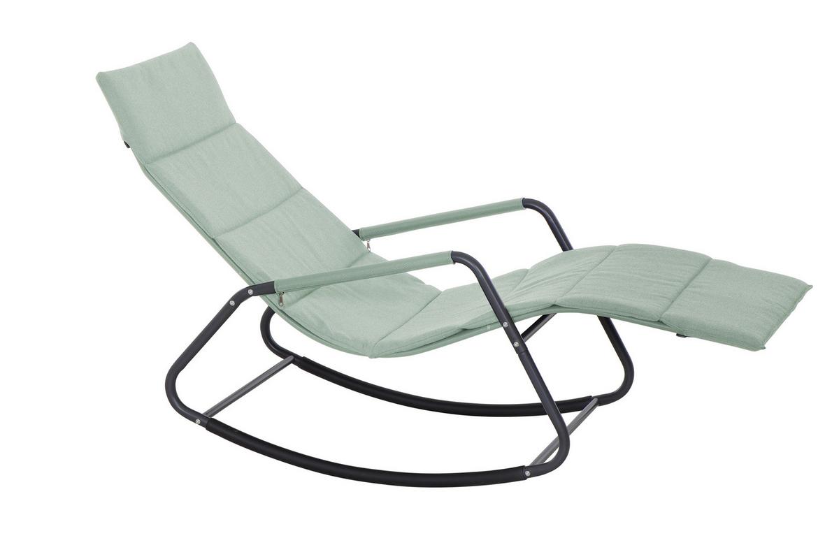 Sienna Garden Relaxliege ca.57x81x143cm Grün - Grün, KONVENTIONELL, Kunststoff/Textil (57/81/143cm) - Siena Garden