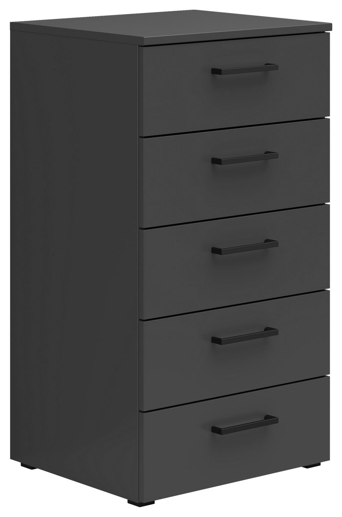 Comodă MULTI - grafit, Modern, material pe bază de lemn (45/83/40cm) - Modern Living