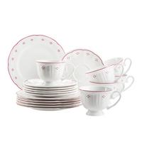 SERVICE À CAFÉ 934143 KAFFEESERVICE LOVA - blanc/rouge, Basics, céramique - Mäser