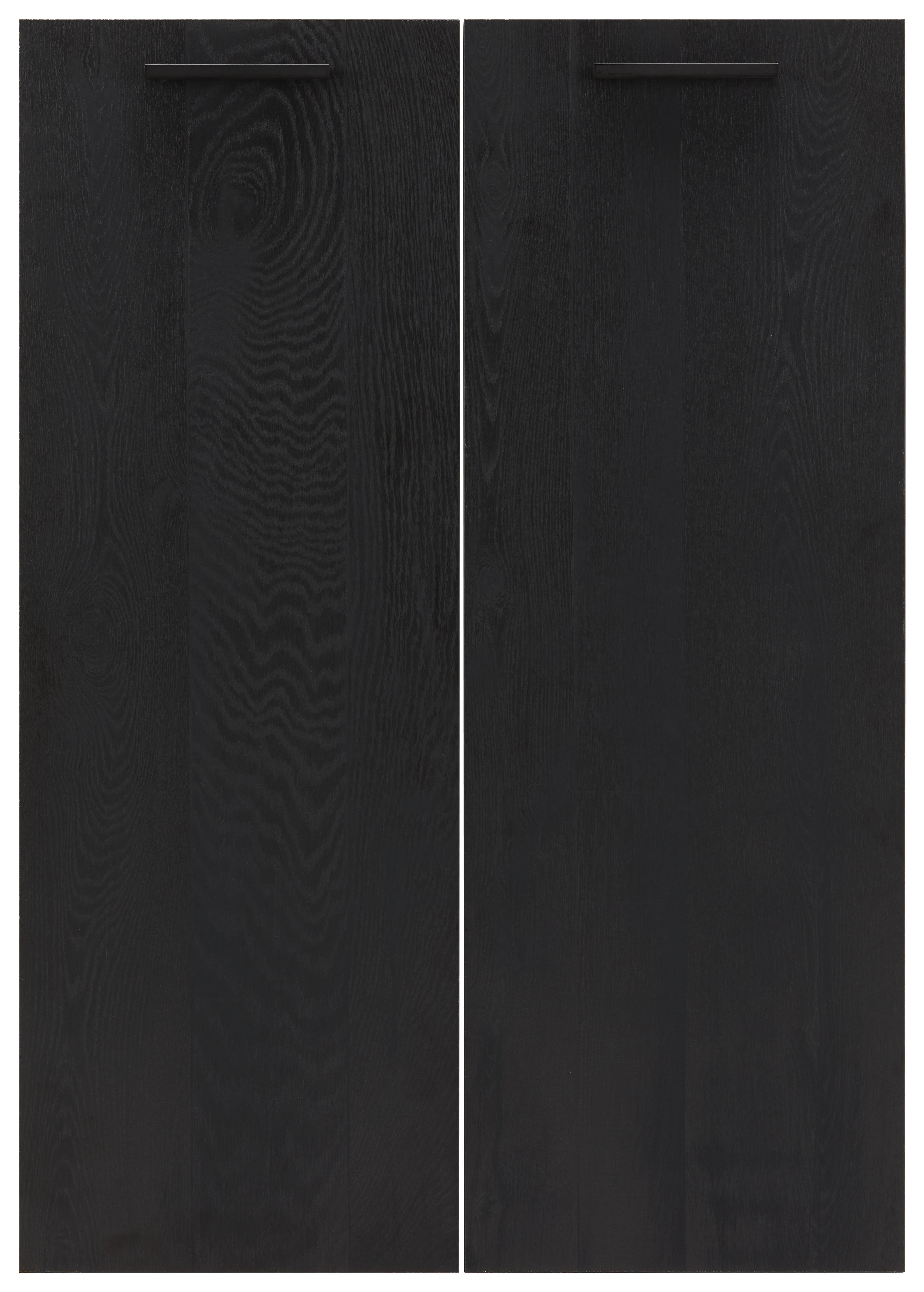 Türenset in Schwarz - Schwarz, MODERN, Holzwerkstoff/Metall (75/105/2cm) - Mömax