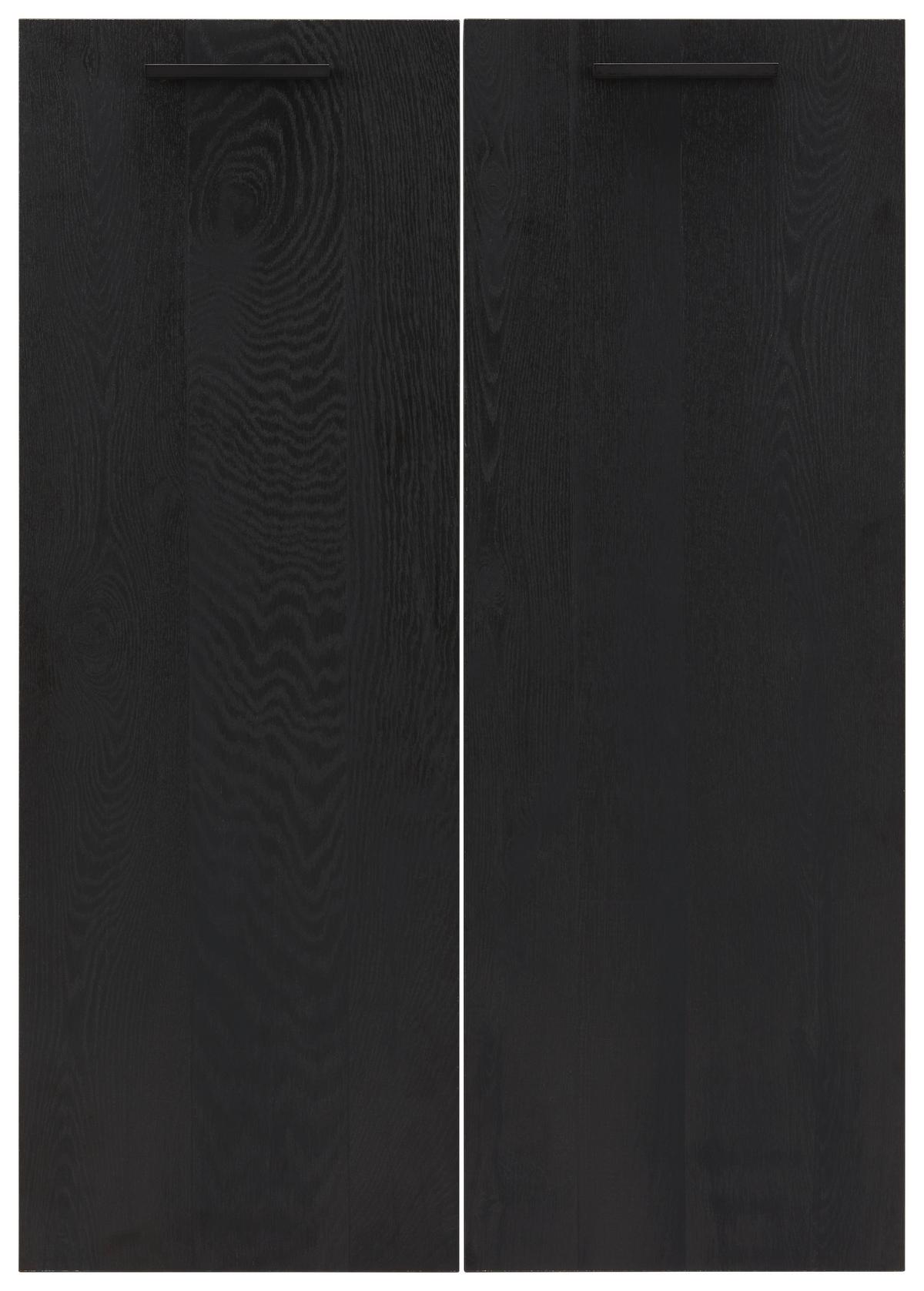 Türenset in Schwarz - Schwarz, MODERN, Holzwerkstoff/Metall (75/105/2cm) - Mömax