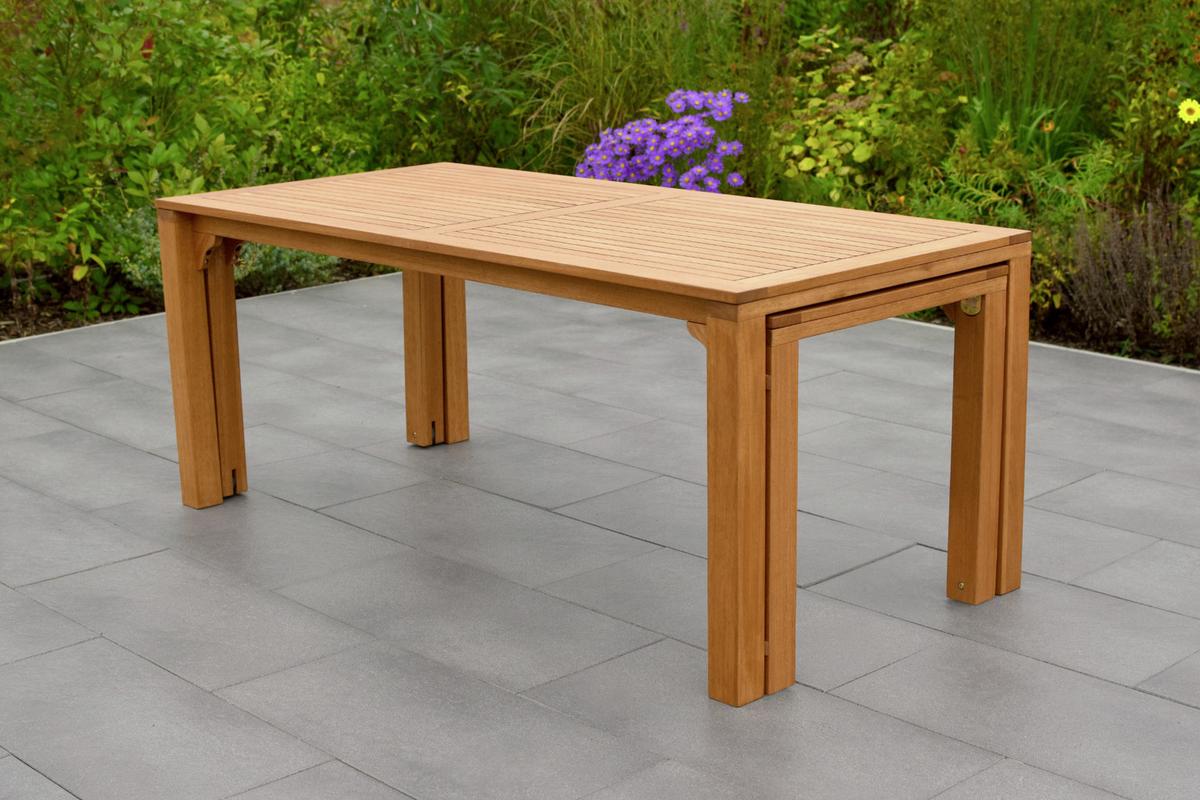 Vrtna Miza Flex, 185x90x76cm, Masivno - rjava, Konvencionalno, les (185/90/76cm) - Gardenson