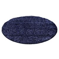 Preproga Z Visokim Florom Life, Temno Modra, 80cm - temno modra, Konvencionalno, tekstil (80cm) - Novel