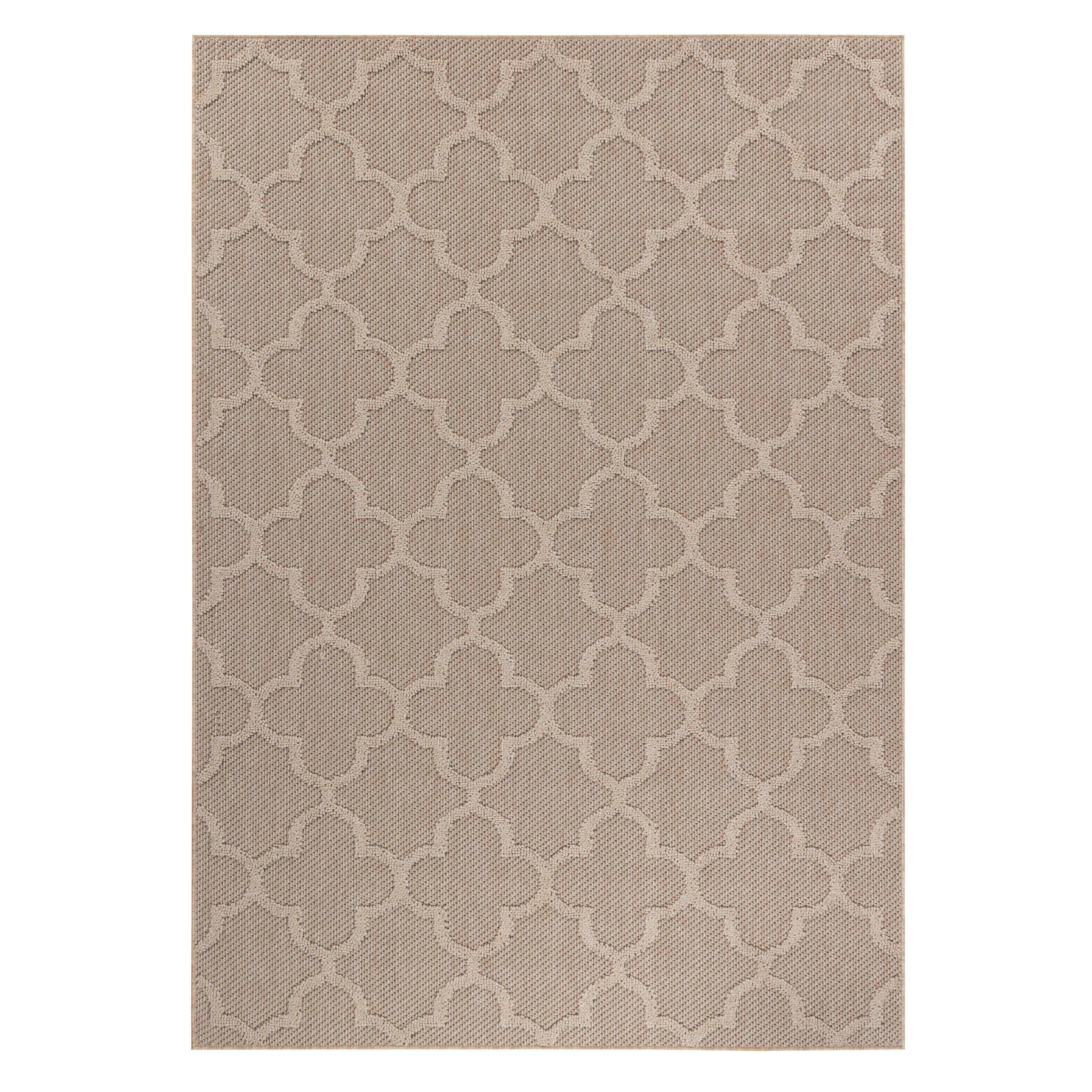 Outdoorteppich Patara Beige ca. 240x340cm - Beige, Design, Textil (240/340cm) - Novel