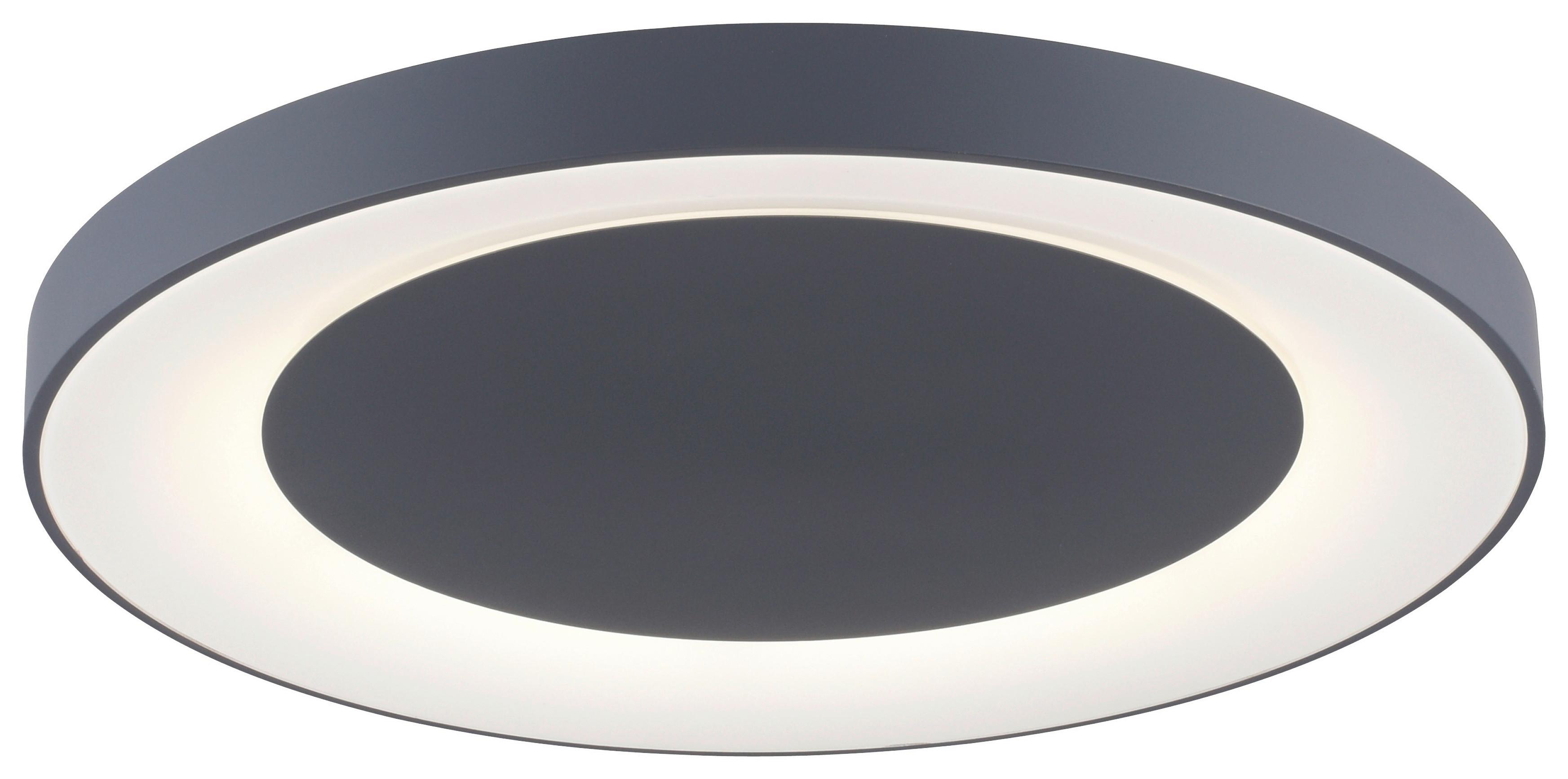 LED-Deckenleuchte Anika max. 54 Watt - Grau, Basics, Kunststoff/Metall