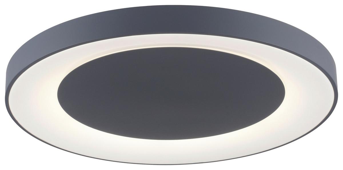 LED-Deckenleuchte Anika max. 54 Watt - Grau, Basics, Kunststoff/Metall
