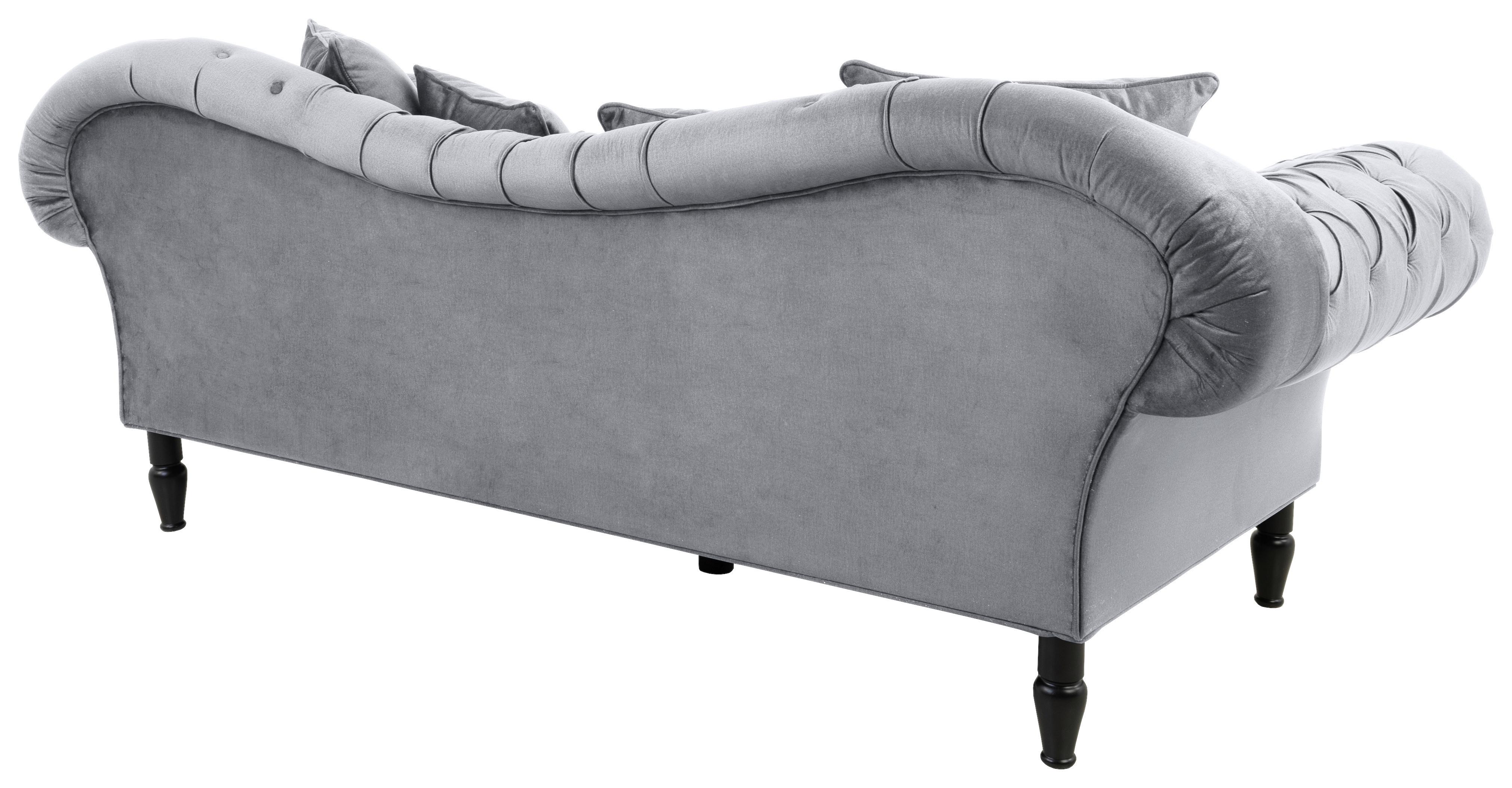 CANAPEA CU 3 LOCURI CUPIDO - gri, Design, textil (242/91/104cm) - Mömax