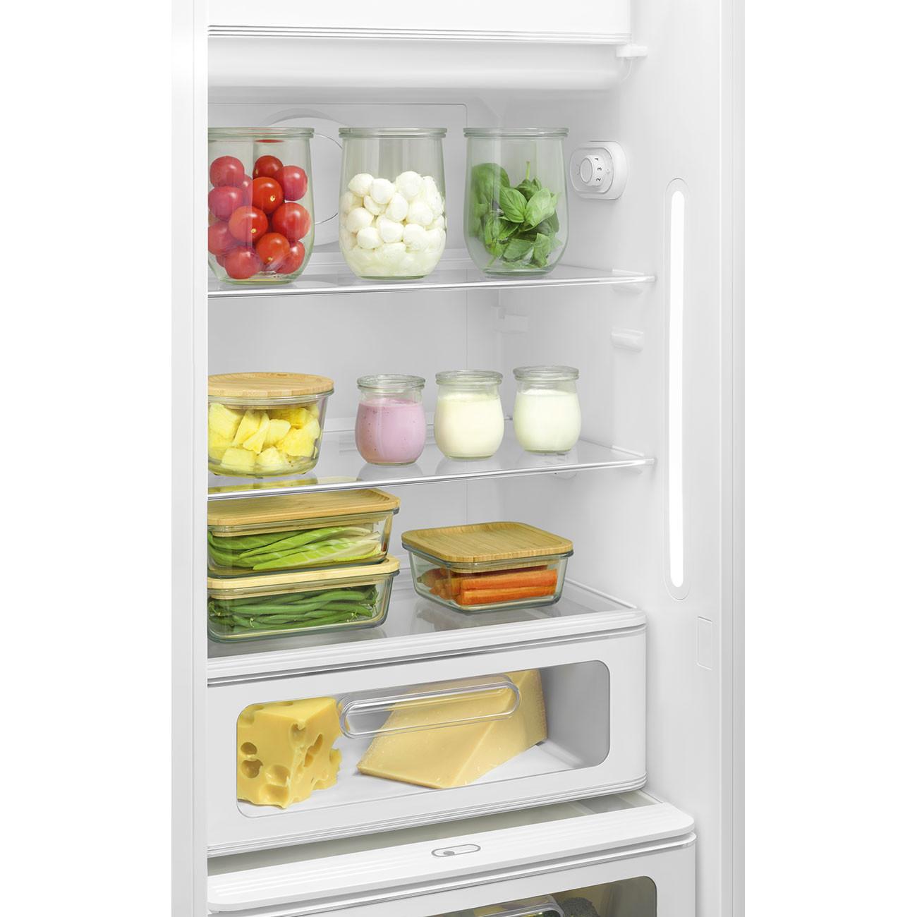 Kühlschrank FAB28RBL5 in Schwarz - Schwarz, MODERN, Glas/Metall (60/153/72,8cm) - SMEG