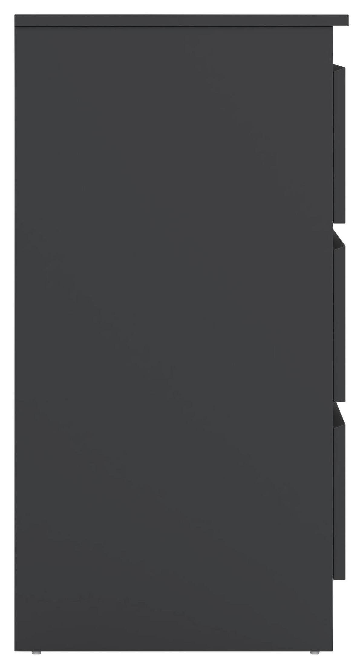 Kommode Mara Anthrazit Nachbildung - Anthrazit, KONVENTIONELL, Holz (77/80/42cm) - Mömax