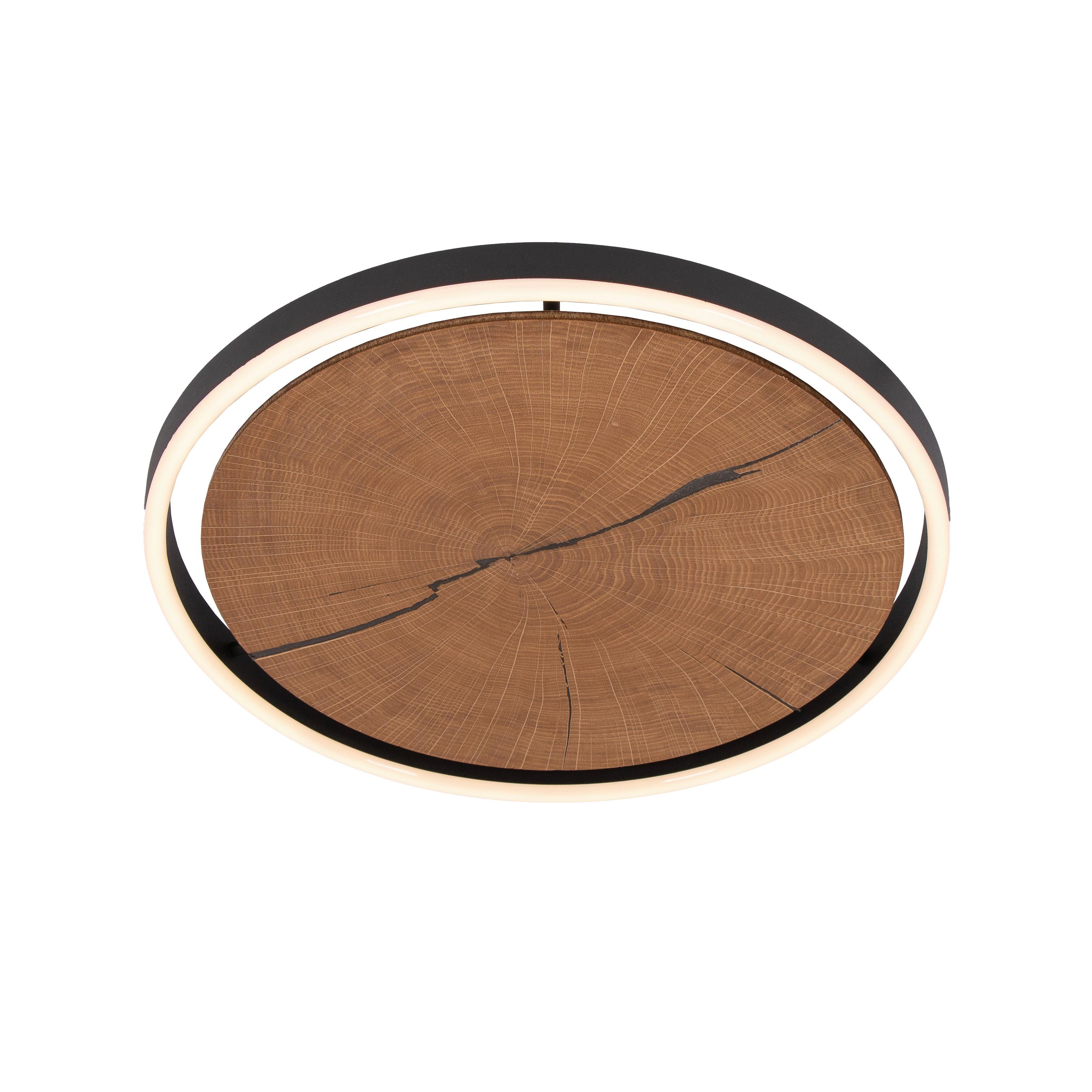 LAMPA SUFITOWA LED 143162 DL HIRNHOLZ - kolor dębowy, Natur, metal/drewno (40/5cm) - Waldwelt