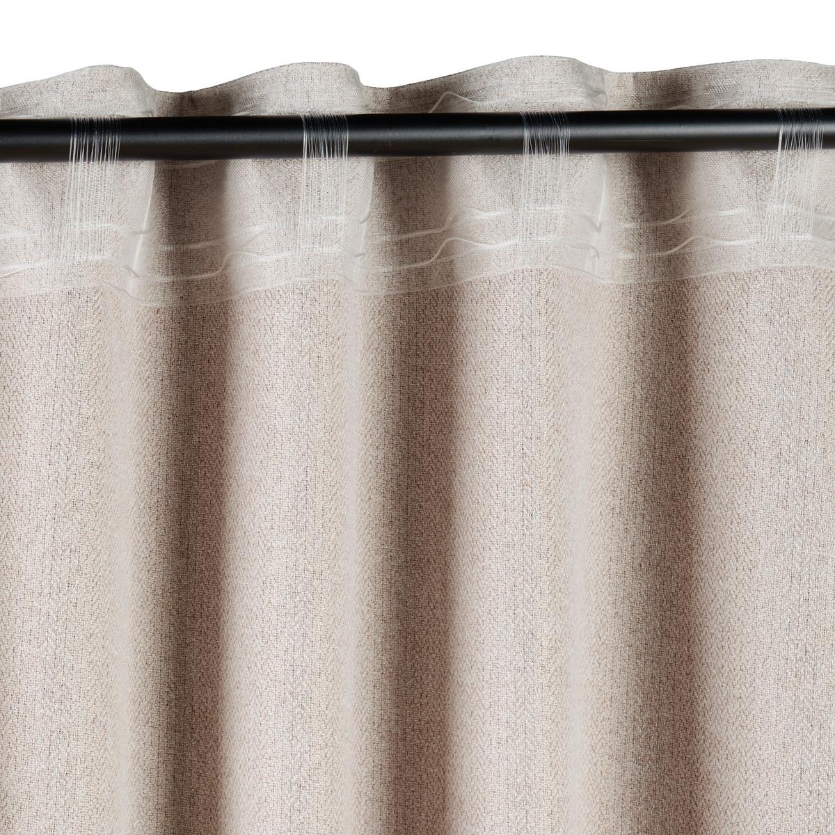 Verdunkelungsvorhang Allan Beige ca. 135x255cn - Beige, ROMANTIK / LANDHAUS, Textil (135/255cm) - Premium Living