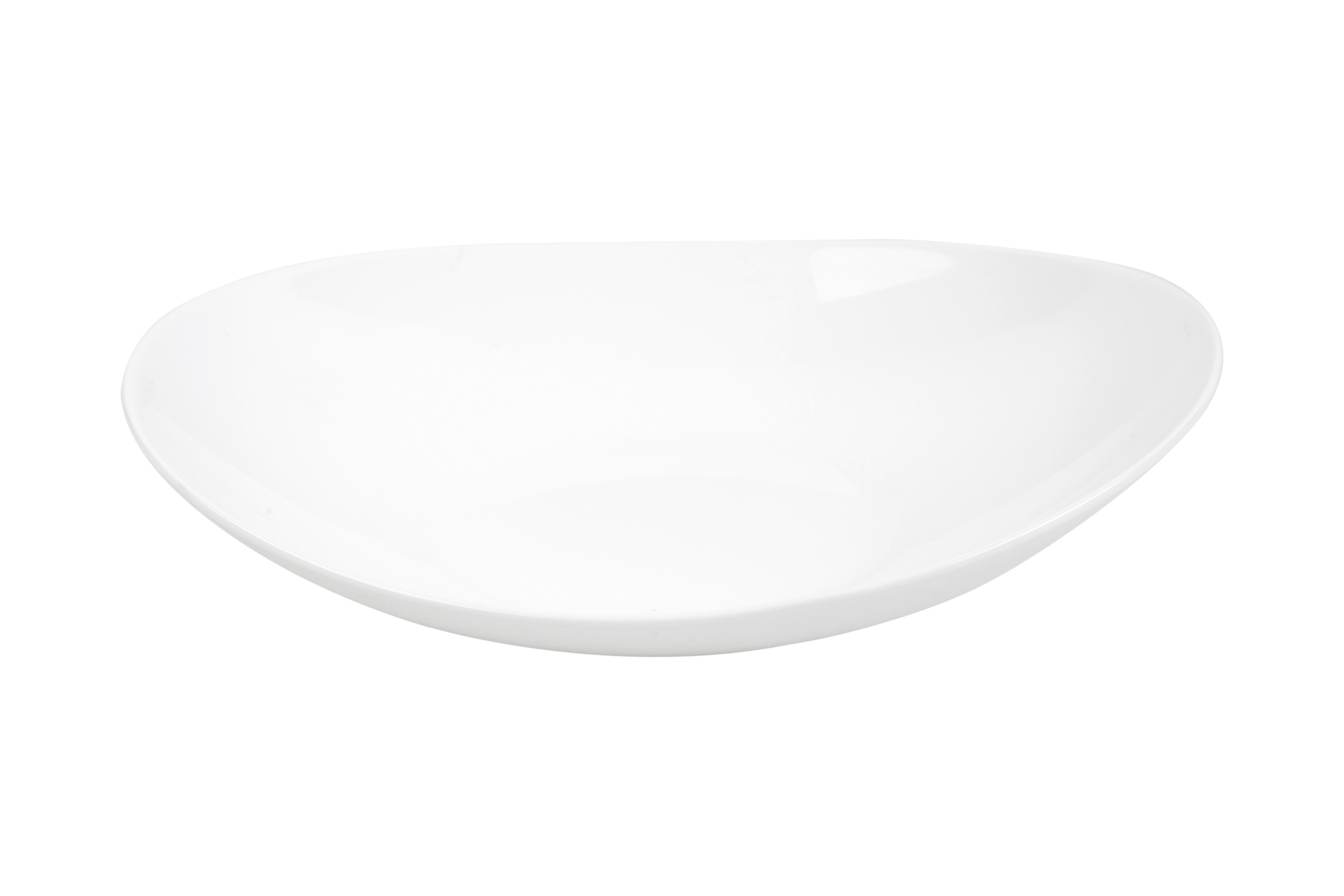 Tésztás Tányér Brigitte - fehér, Konventionell, üveg (22,5/3,5cm) - Based