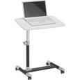 Schreibtisch Weiß/Grau - Grau, MODERN, Kunststoff/Metall (60/88/40cm) - Mömax modern living