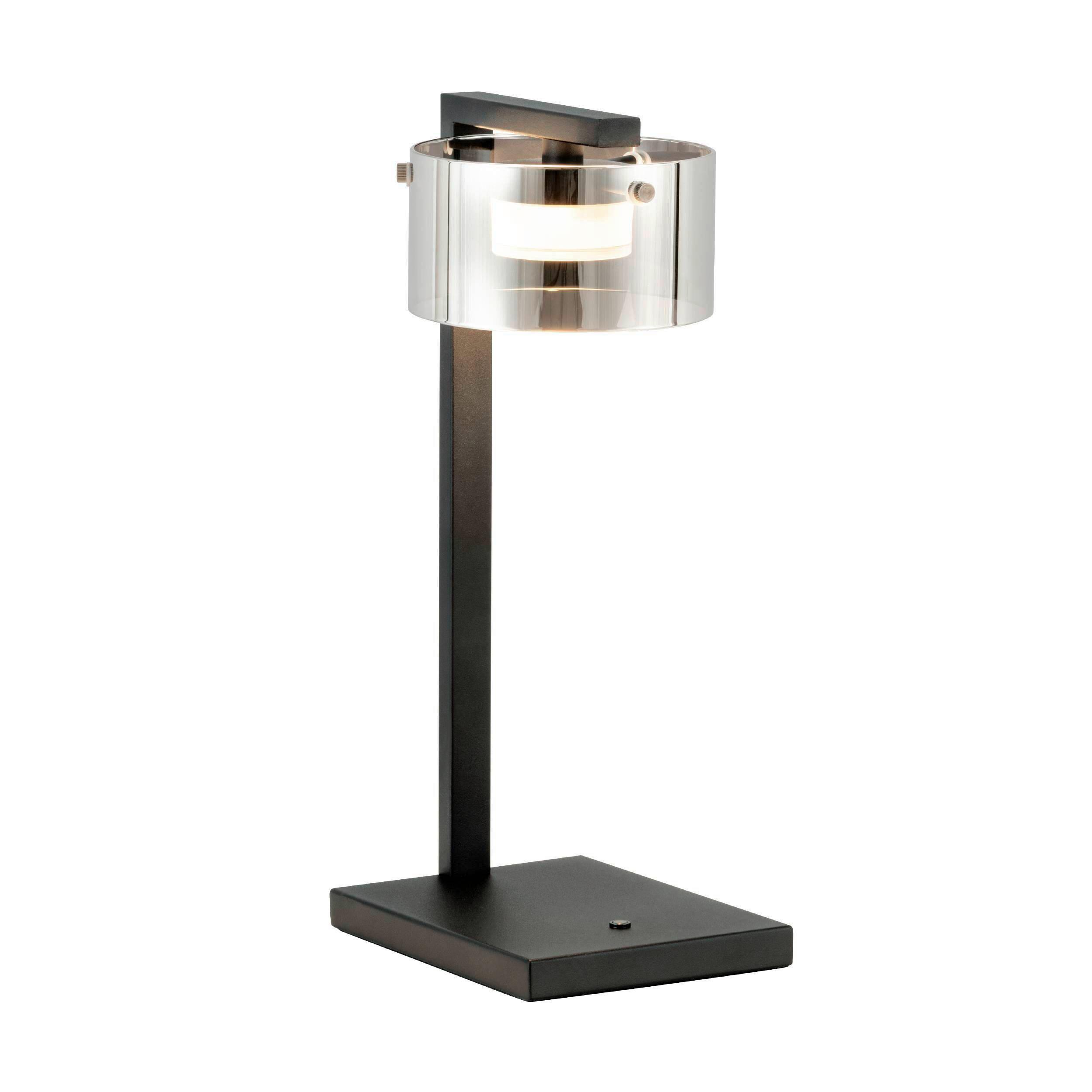 Tischleuchte 39877_copillos - Schwarz, Basics, Glas/Metall (20/15/42cm) - Eglo