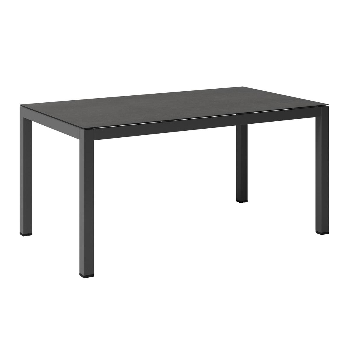 Lounge Garnitura Lecce, Rjava, Antracit, 4-Delno - črna/antracit, Moderno, kovina/steklo (194/255cm) - Beldano