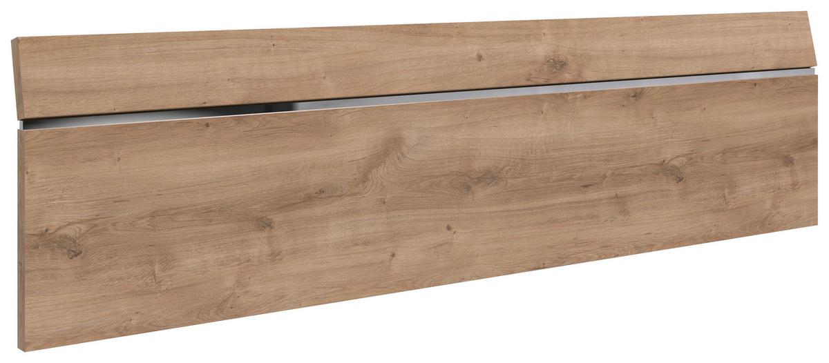 Uzglavlje Level - boje hrasta/boje kroma, Moderno, drvni materijal (188/50/5cm)