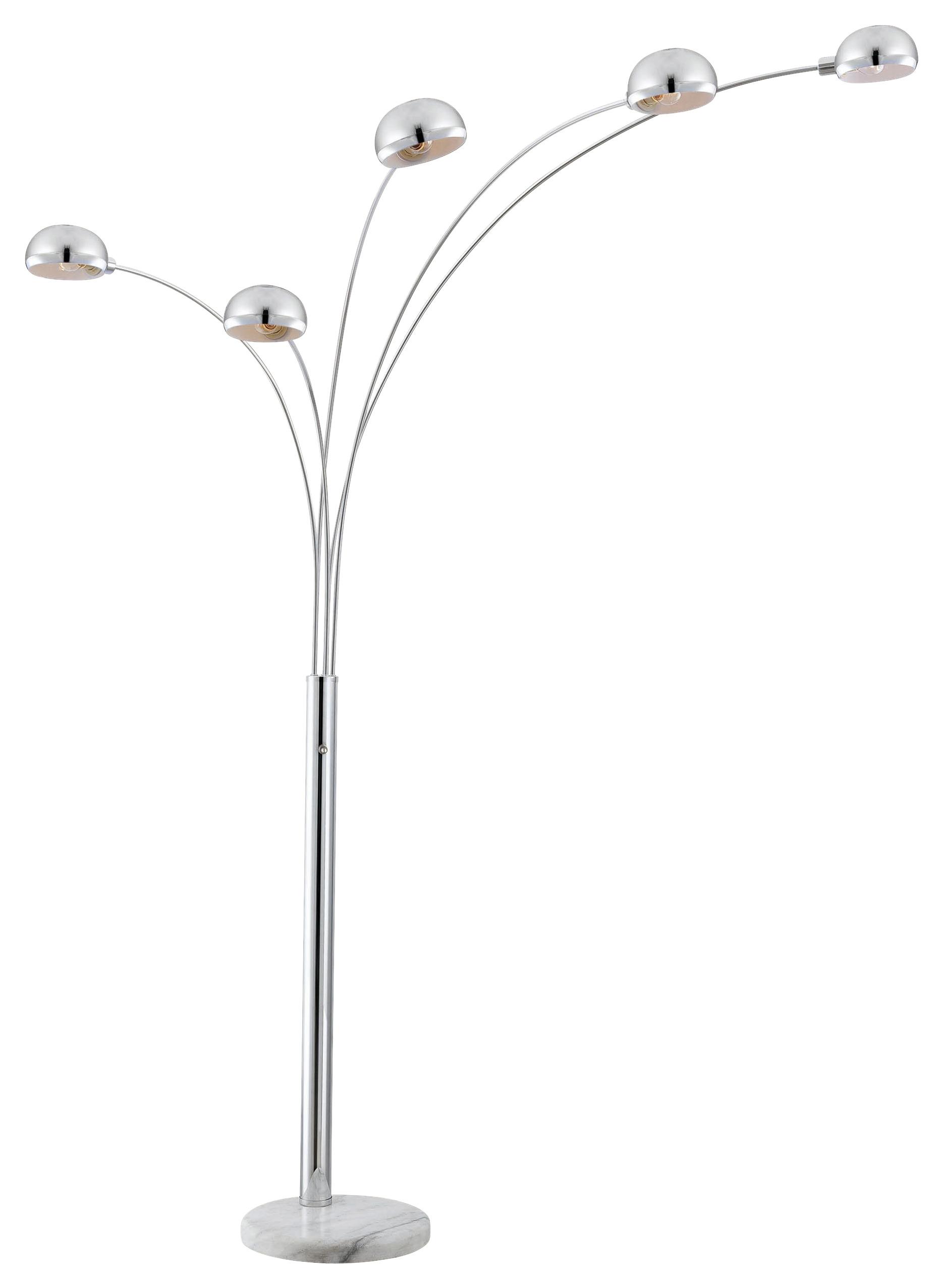 Lampadar Turle - culoare crom, Modern, metal (130/200cm) - Modern Living