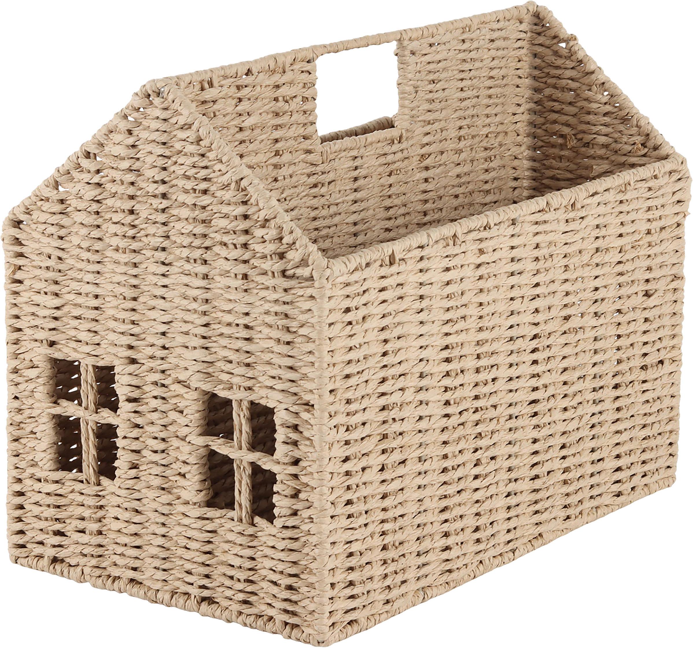 Korb Klara Naturfarben - Naturfarben, Papier/Metall (36/29/22cm) - Mömax