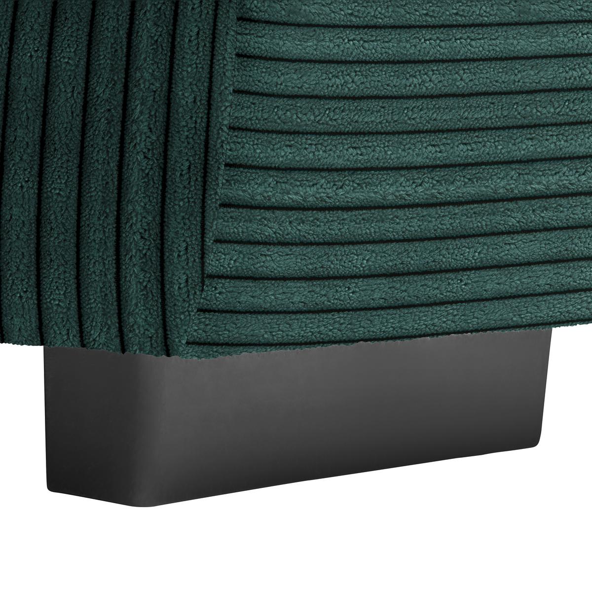 Wohnlandschaft Vivo Dunkelgrün - vert foncé/noir, Modern, textile/matière synthétique (317/63/179cm) - Premium Living