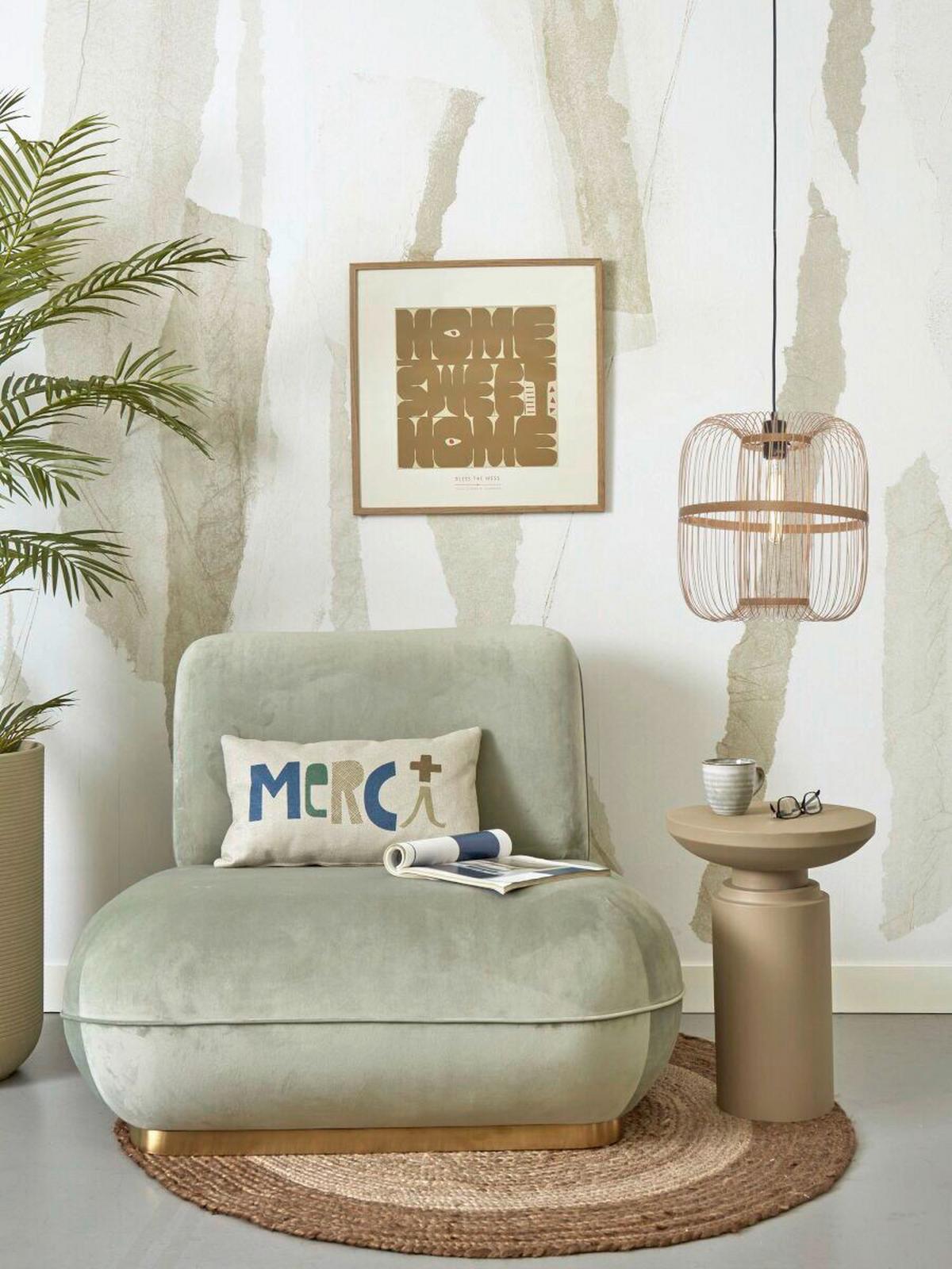 Viseča Svetilka Hokkaido, Naravna Barva - naravne barve, Trend (25/38cm) - Good & Mojo