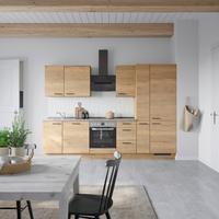 Küchenleerblock Structura High o. Geräte Eiche - Schieferfarben/Eichefarben, MODERN, Holzwerkstoff/Metall (300cm) - Nobilia