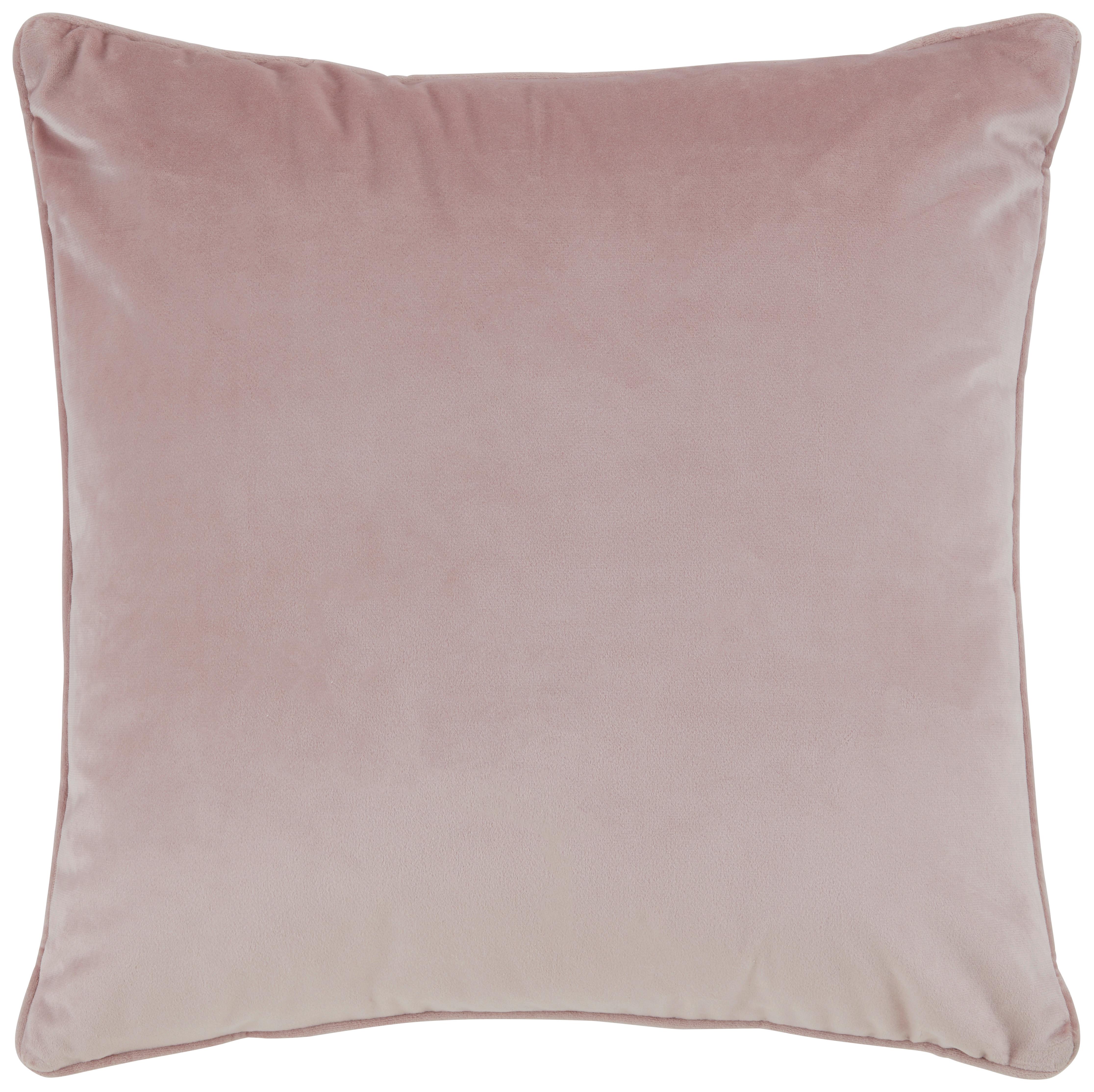 Zierkissen Viola in Rosa ca. 45x45cm - Rosa, Konventionell, Textil (45/45cm) - Premium Living