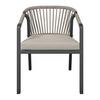BALKONGMÖBLER SET BARDOLINO - ljusgrå/akaciefärgad, Modern, metall/trä (61/62/79cm) - Mömax